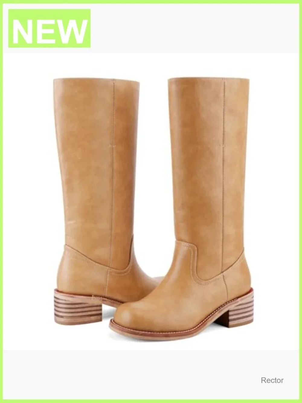 Knee High Boots Square Toe Chunky Block Heel Over the Knee Low Heel Comfortable